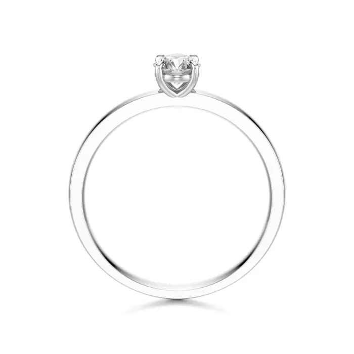 Pierścionek z białego złota z diamentem AJPZ_073